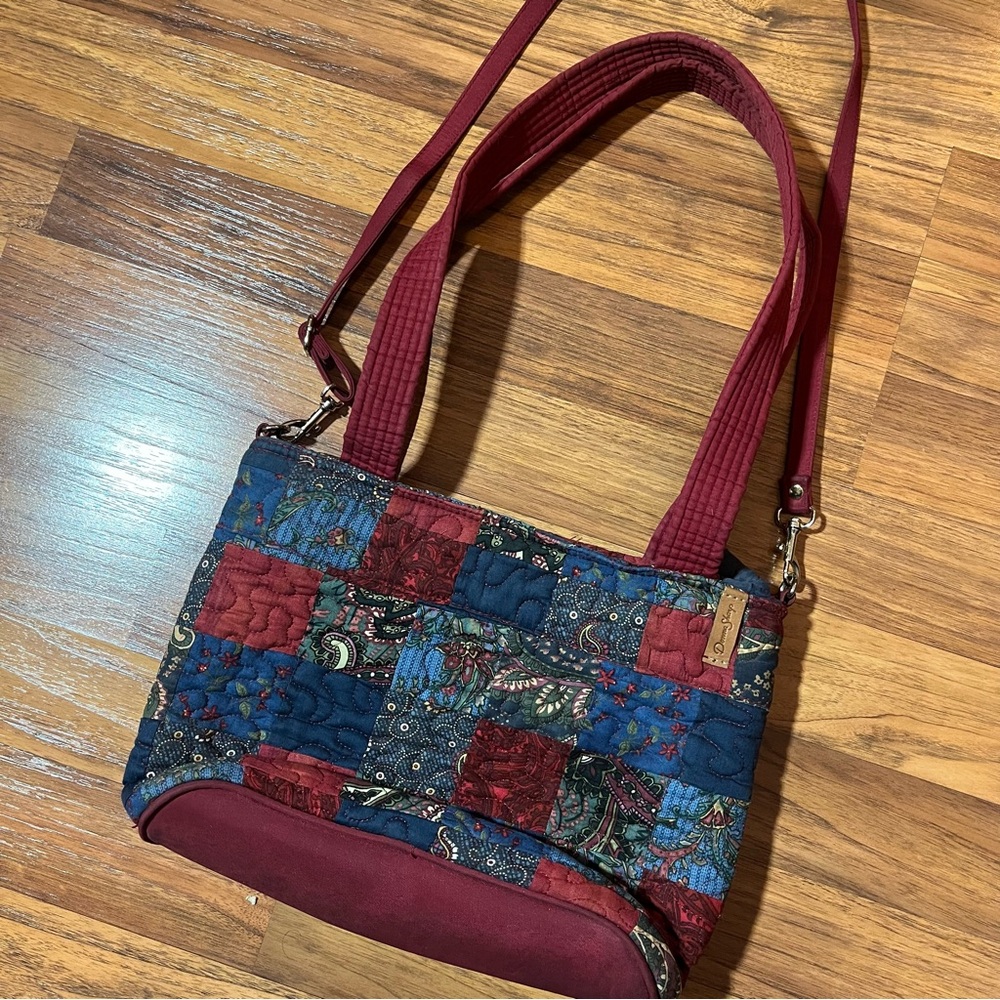 Donna Sharp Patchwork Quilted Purse Fall Purse Sh… - image 2